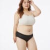 OEM Shanhao Plus Size 4-Layer Leakproof High Cut Menstrual Panties - Image 2