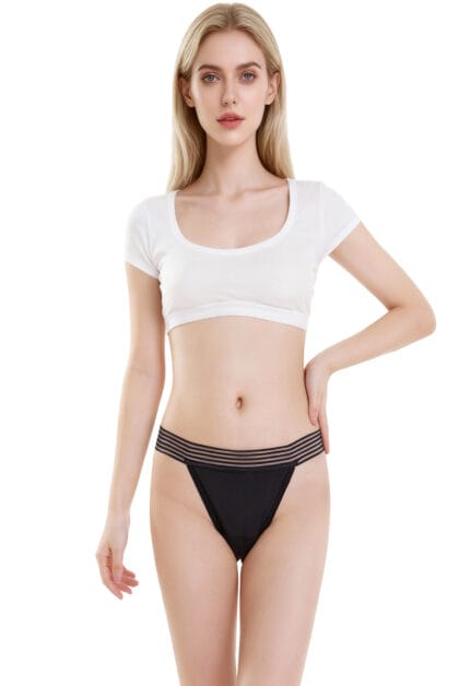 Oeko-Tex Ribbed Underwear Moisture-Wicking & Leak-Proof