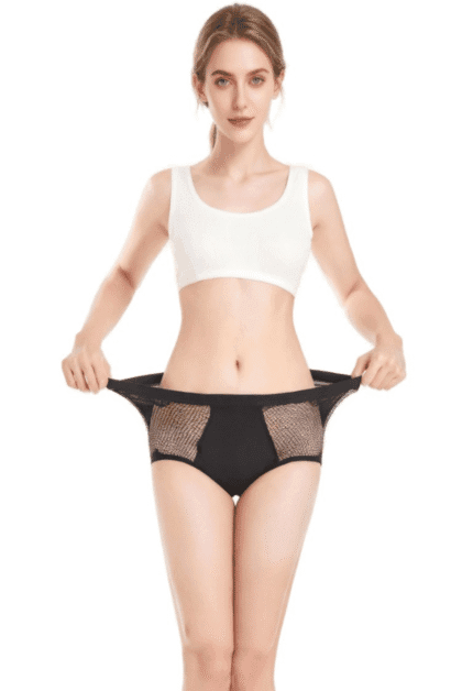 Elegant Mesh Lace Panties Feminine Protection with Style