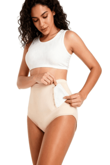 High Waist Period Panty Built in Heat Pad Pocket
