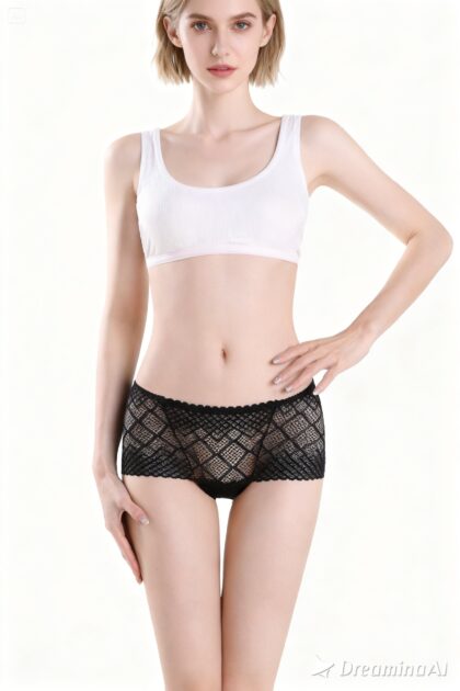 Low Waist Floral Lace Protective Panty