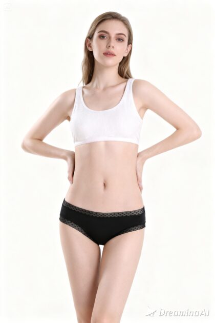 Low-Waist Lace Bikini Soft & Breathable Women's Underwear