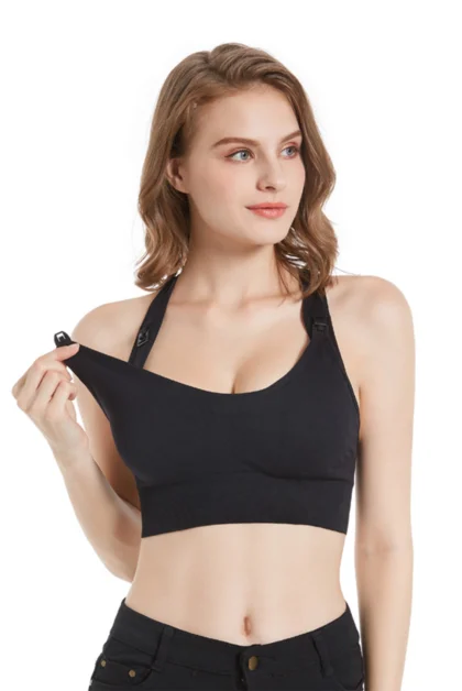 Nursing Bra for Breastfeeding with a single hand