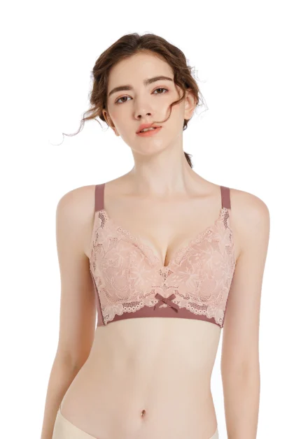 Wire-Free Lace Bra fit for stability and support