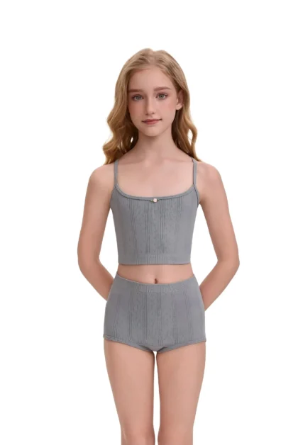 Girls's Comfortable Seamless Woven Underwear Sets