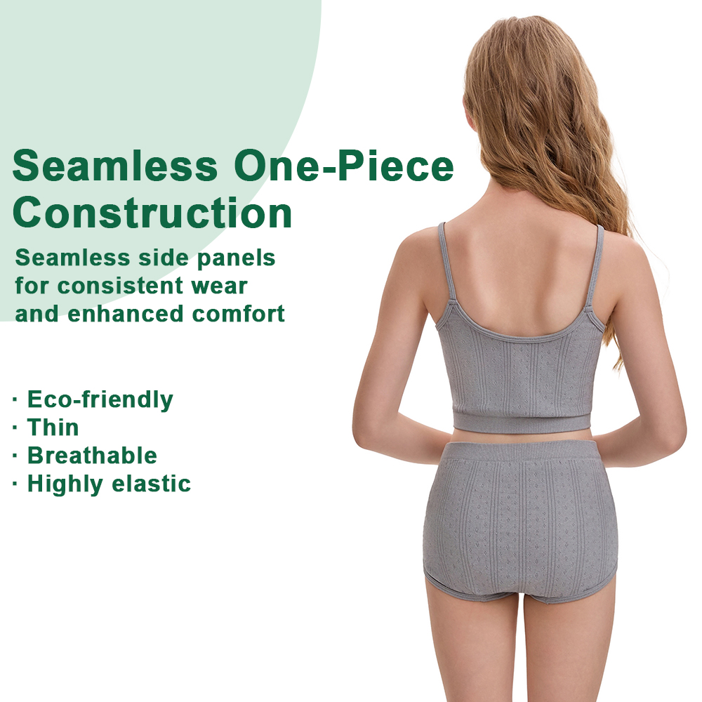 Girls's Comfortable Seamless Woven Underwear Sets - Image 3
