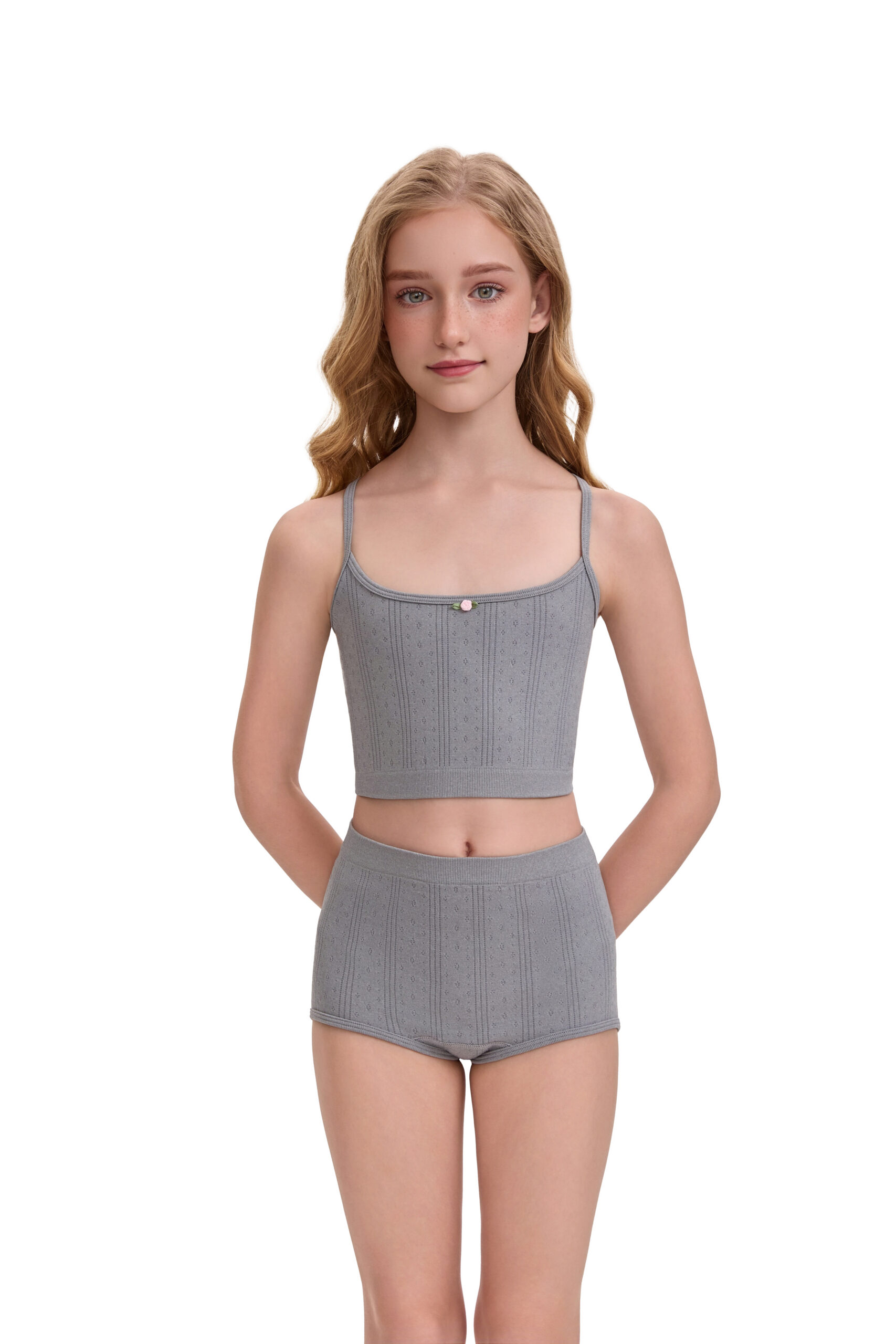 Girls's Comfortable Seamless Woven Underwear Sets - Image 5