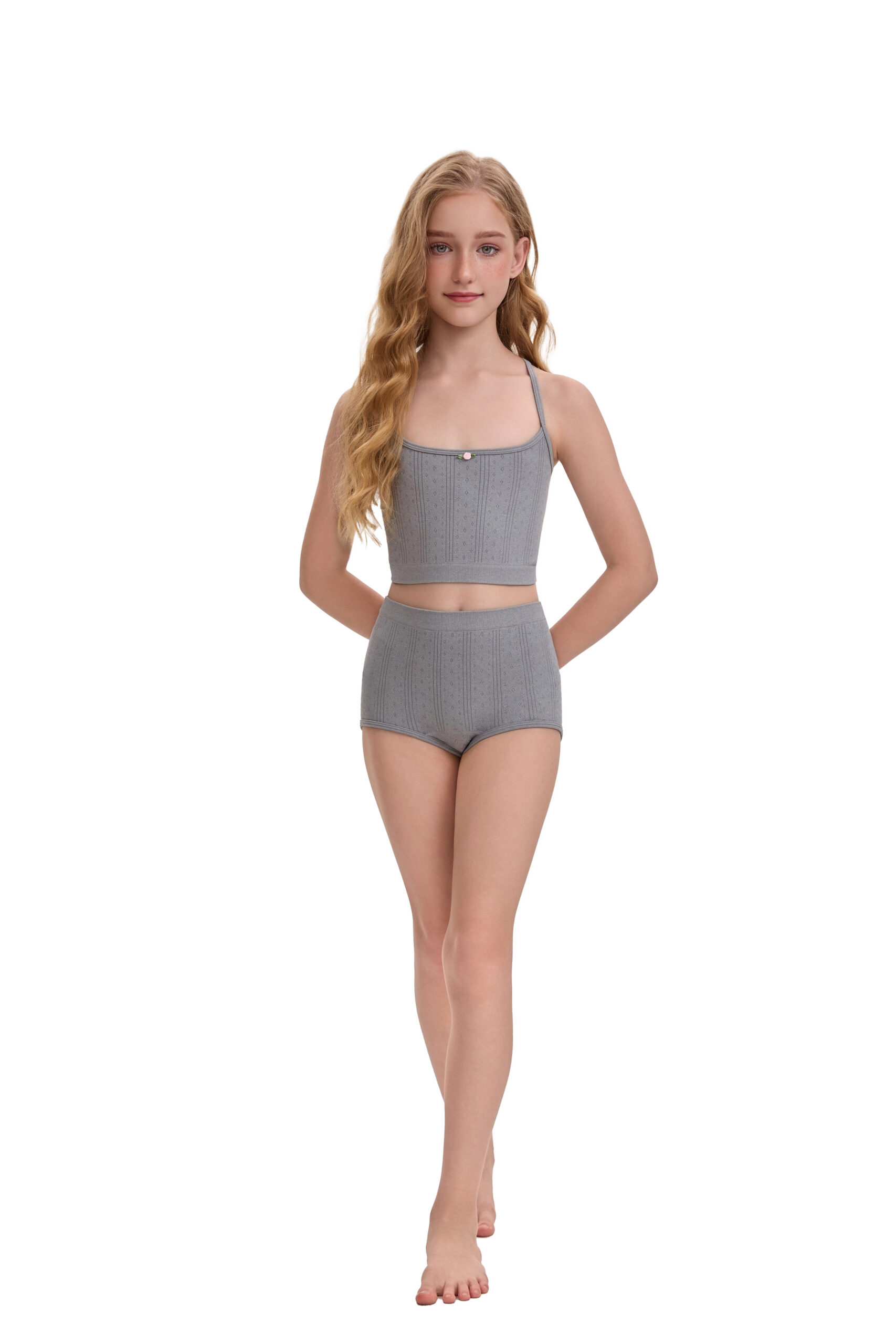 Girls's Comfortable Seamless Woven Underwear Sets - Image 7
