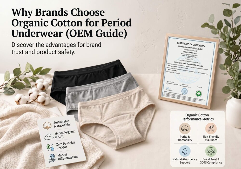 Organic Cotton Period Underwear OEM Guide for Brands