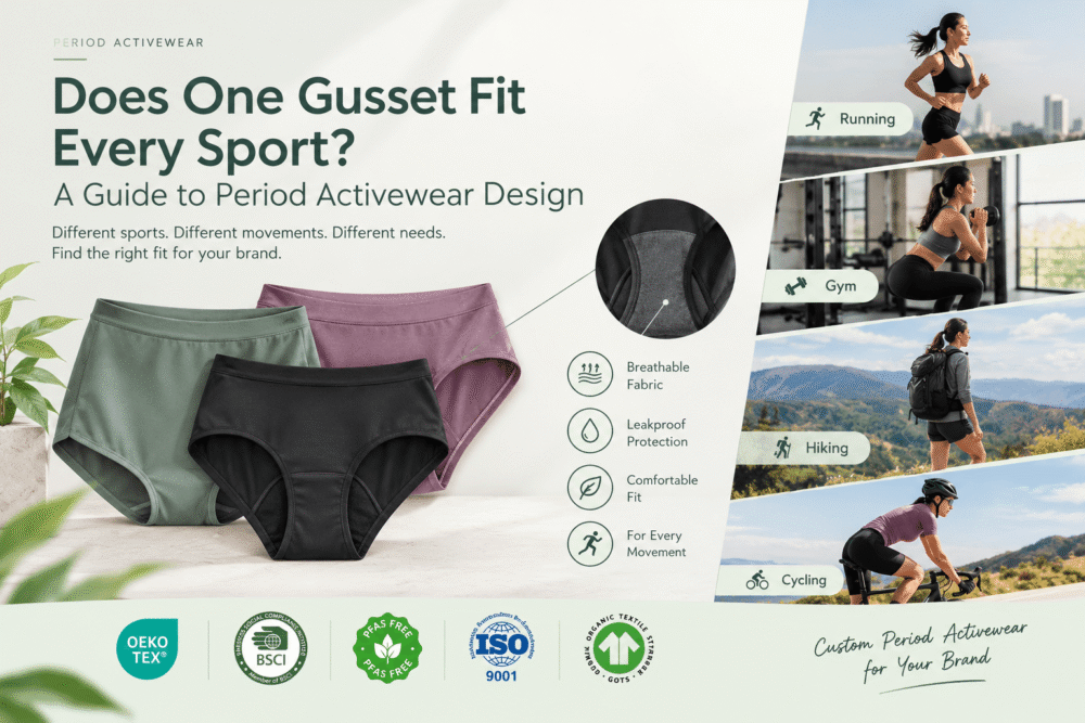 Period Activewear Gusset Design