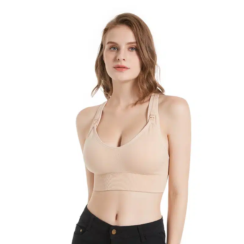 Nursing Bra for Breastfeeding with a single hand