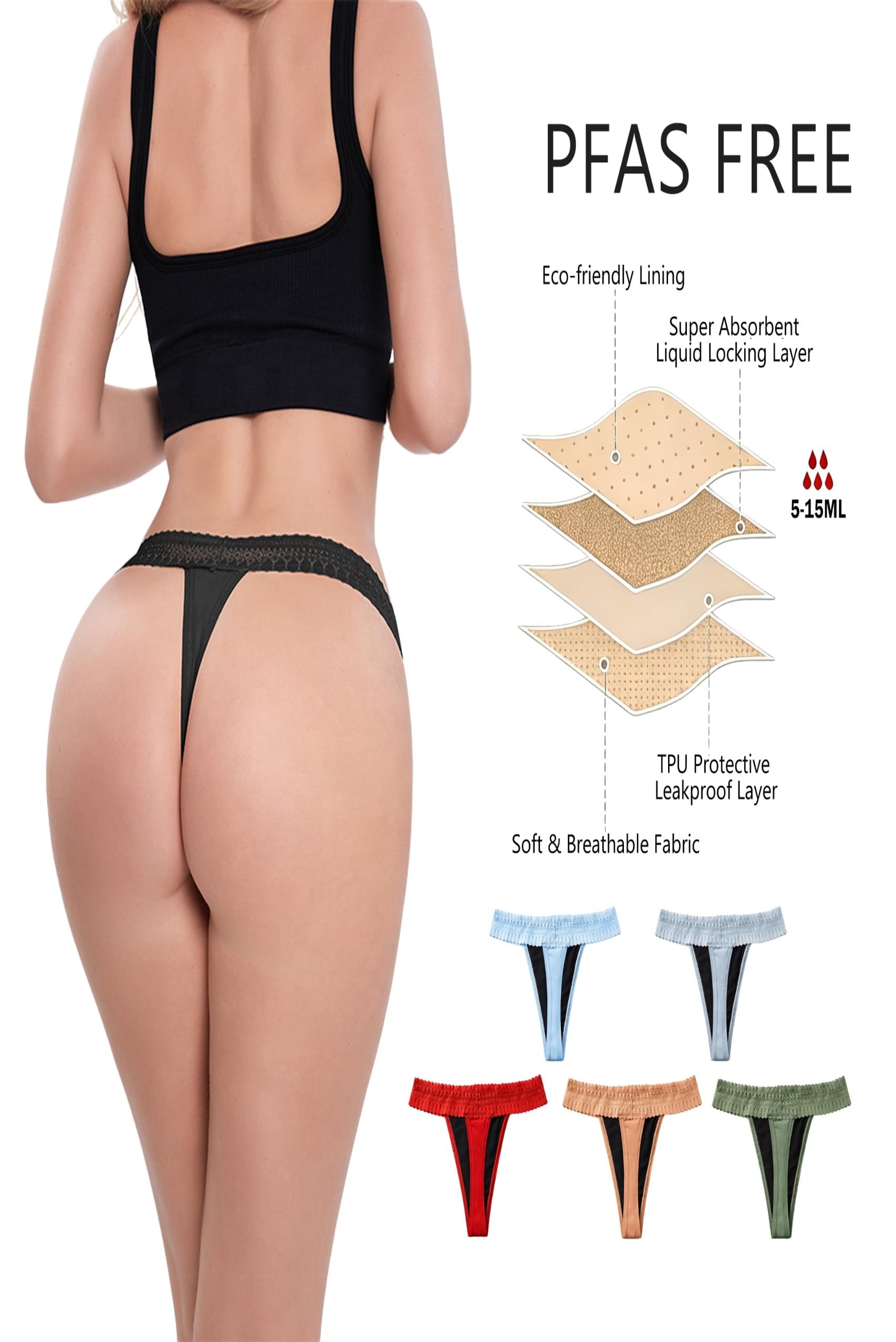 Shanhao ProFlow™ Heavy Flow Period Underwear  Organic Cotton · 4-Layer Leakproof Tech · Reusable Menstrual Panties - Image 3